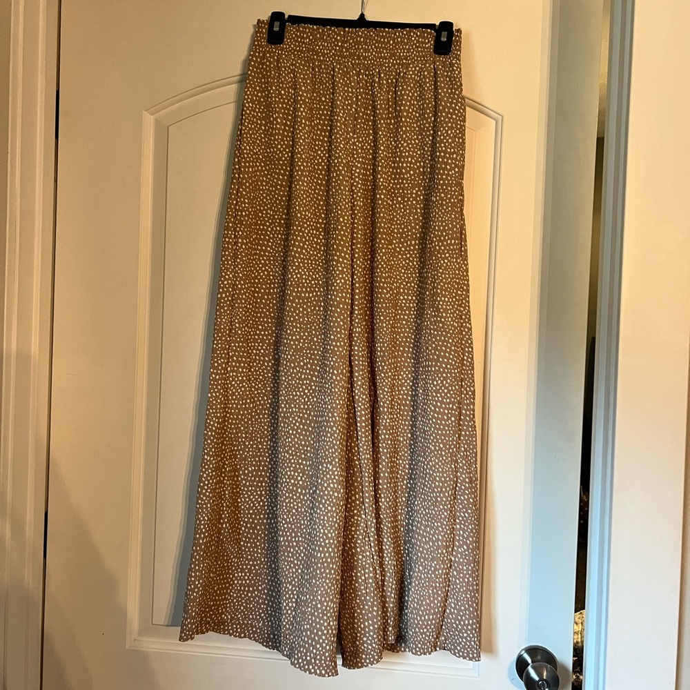 Tan Polka Dot Pant